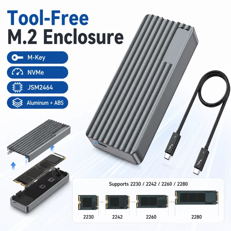 TBT3/USB4 M.2 NVMe SSD Enclosu - Nvme Ssd review and price